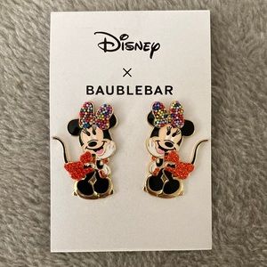 Disney x baublebar Minnie Mouse earrings brand new
